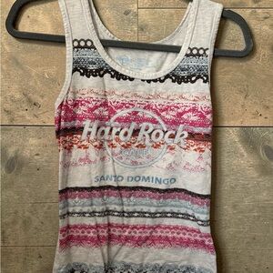 Hard Rock Cafe Multicolor Striped Tank